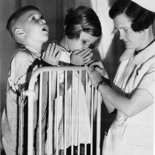 [Children at the Children's Hospital pray for Annie Laurie]