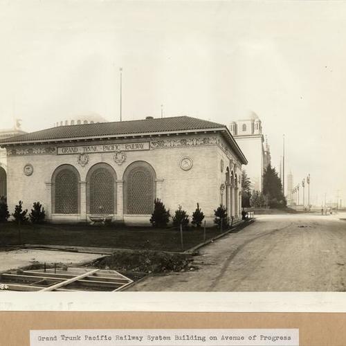 Grand Trunk Pacific Railway System building on Avenue of Progress