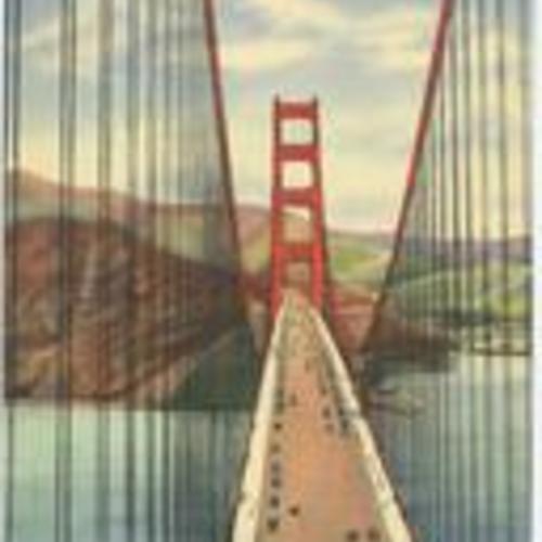[Golden Gate Bridge Spanning the Golden Gate Entrance to San Francisco, California]