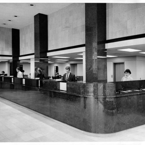 [Interior of San Francisco Federal Savings Bank]