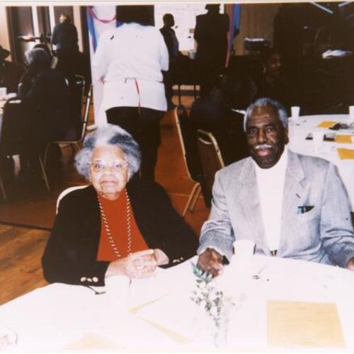 [Dr. Oscar and his wife Ismay at Booker T. Washington Center in 1971]