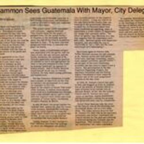 Fr. Sammon Sees Guatemala..., July 1990