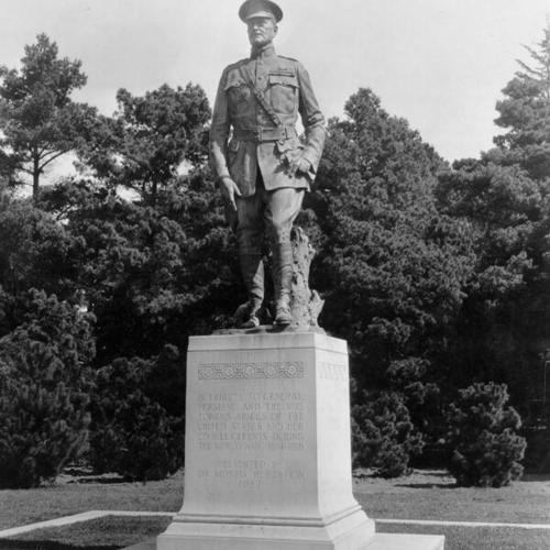 [Statue of General Pershing in Golden Gate Park]
