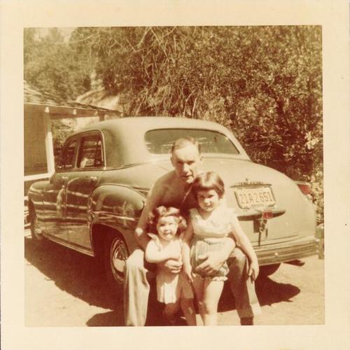[Maureen with her father Michael and sister Kathleen]