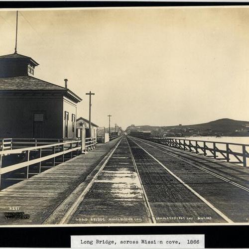 Long Bridge, across Mission cove. Completed 1864 Cost $60,000