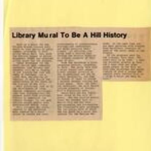 Library Mural To Be A Hill History, Potrero View, February 1981, page 4
