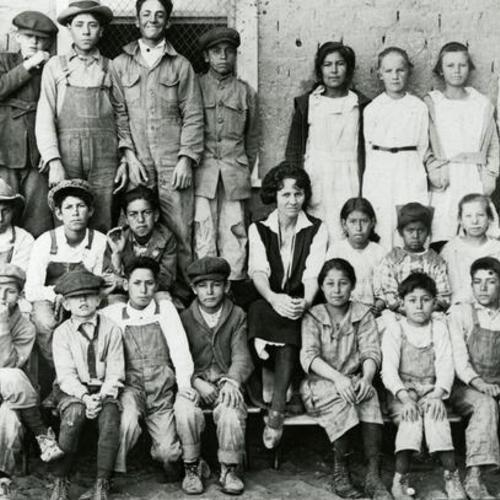 [Class photo in Garfield, New Mexico]