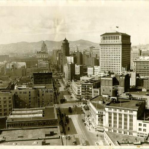 [Aerial view of Market Street]