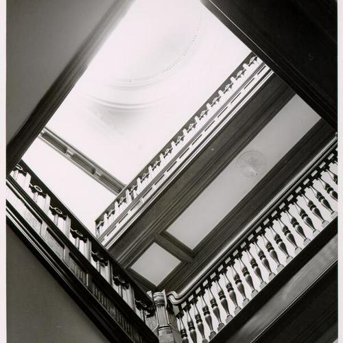 [Interior staircase of 1464 McAllister street]