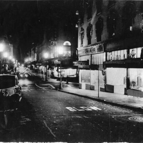 [Grant Avenue in Chinatown at night]