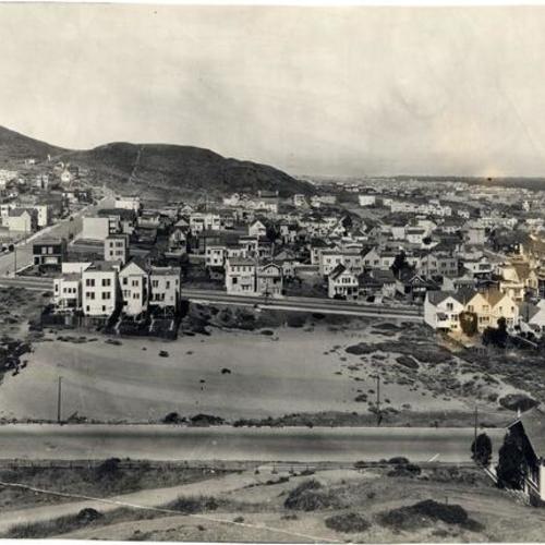 [View of the Sunset District from 7th Avenue and Lawton Street]