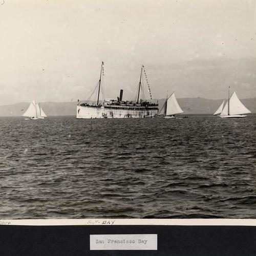 [Passenger liner sailing through San Francisco Bay]