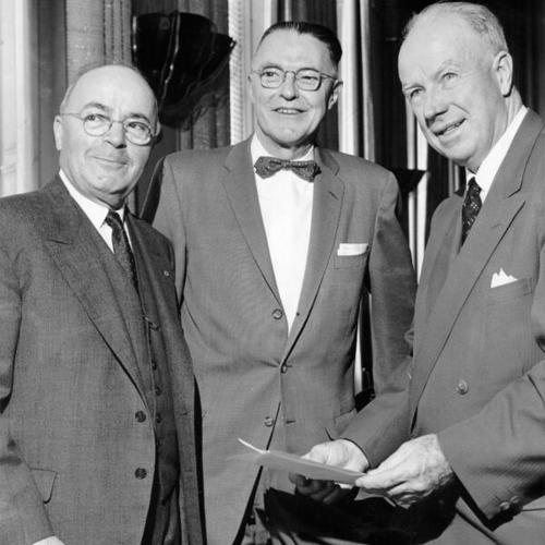 [Sylvester Andriano with William J. Murphy and Ray Williamson]