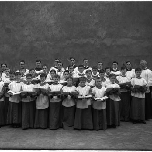 Paulist Fathers' Saint Cecilia choir group portrait