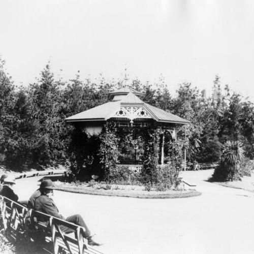 [First band stand in Golden Gate Park near Conservatory]