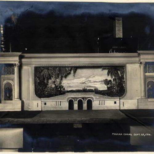 [Model of Panama Canal in The Zone at the Panama-Pacific International Exposition]