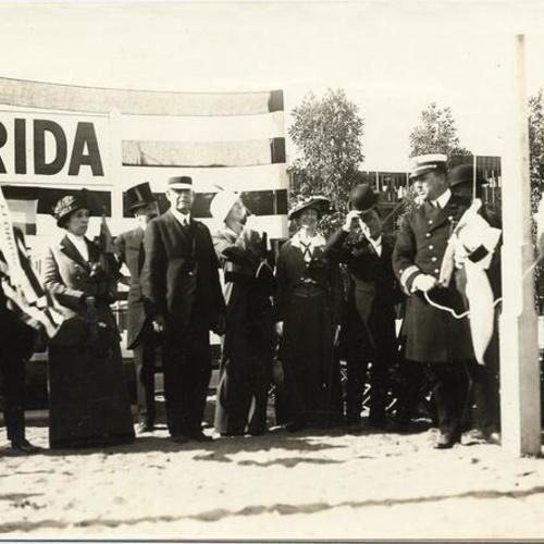 [Site selection ceremony for Florida Building at the Panama-Pacific International Exposition]