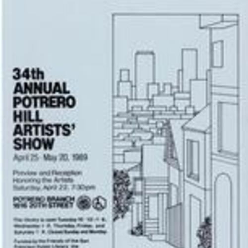 34th Annual Artists' Show, Program Flyer
