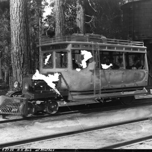 [Hetch Hetchy Railroad: Car #21 at Mather Camp]