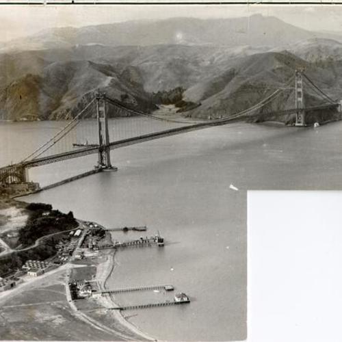 [Aerial view of the Golden Gate Bridge]