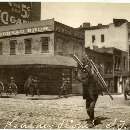 Kearny at corner of Commercial street, 1896?]