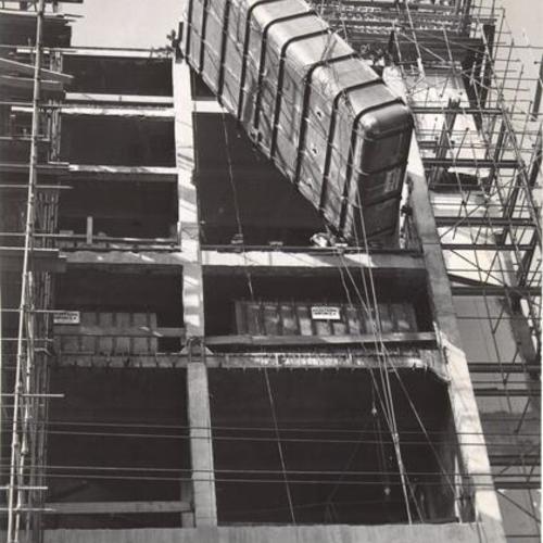 [Construction of Hamm's Brewery at 1550 Bryant Street]