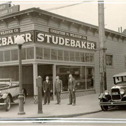 [Chester N. Weaver Company Studebaker dealership]