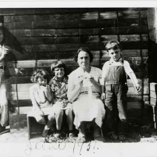 [Grandmother Giulia and her family on Oakwood Street]