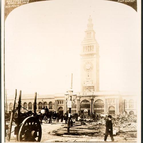 Ferry Building. Ruins, April 22, 1906