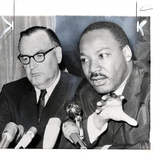[Governor Edmund G. Brown and Martin Luther King]