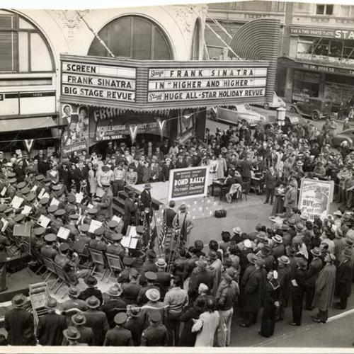 ["Bond Rally" at the  Golden Gate Theater]