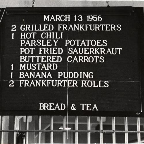 [Alcatraz prison menu]