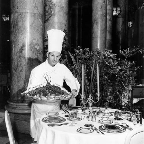 [Charles Finance, master chef at the Sheraton-Palace Hotel]