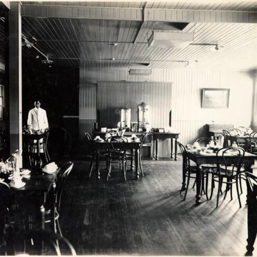 [Main dining room in tuberculosis unit, San Francisco City and County Hospital]