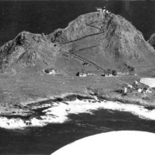 [Aerial view of the South Farallon Islands]