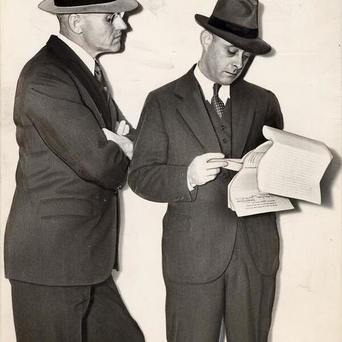 [Sergeant Patrick Shannon with attorney John Taaffe]