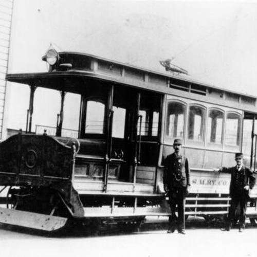 [San Francisco & San Mateo Electric Railway Company streetcar]