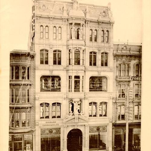 Business Blocks of San Francisco. Rosenthal Building, 1039-1041 Market Street