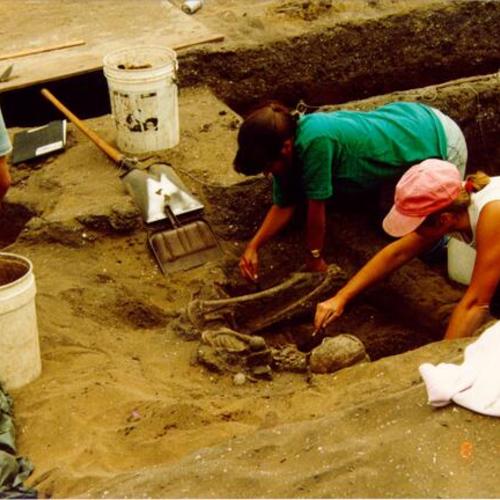[Archaeological dig at the site of Moscone Center expansion project]