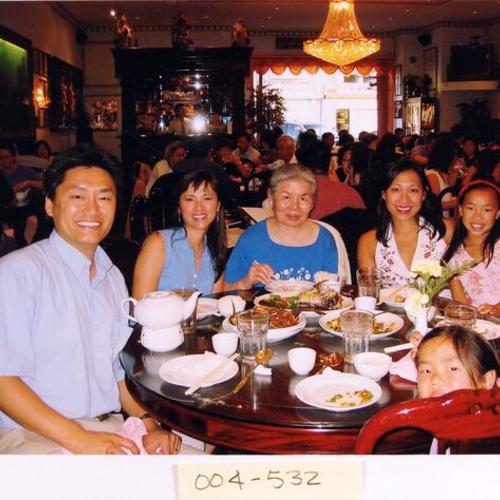 [Mei's birthday celebration with her family]