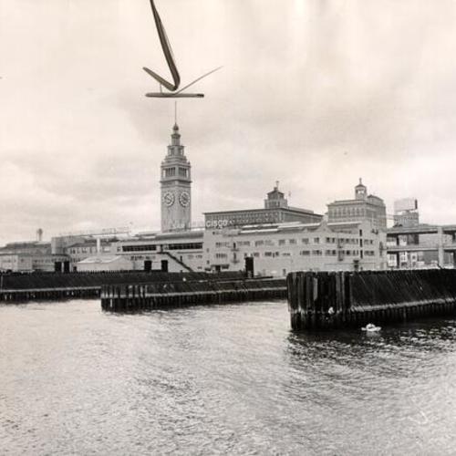 [View of the Ferry Building from San Francisco Bay]