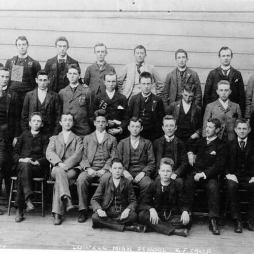 [Lowell High School class photo, ca. 1893]