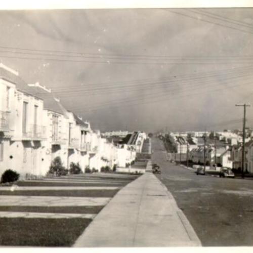 [25th Avenue, looking north from Sloat Boulevard]