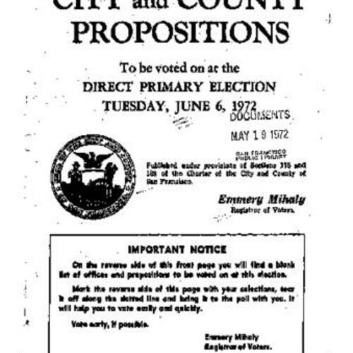 1972-06-06, San Francisco Voter Information Pamphlet