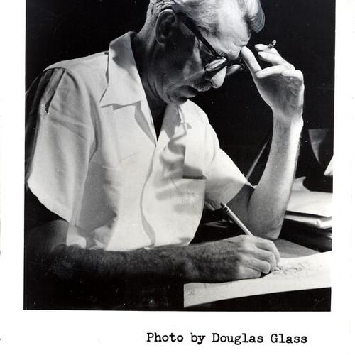 [Publicity photo of James Thurber]