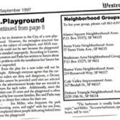 New Playground for Panhandle, Western Edition, September 1997, 2 of 2