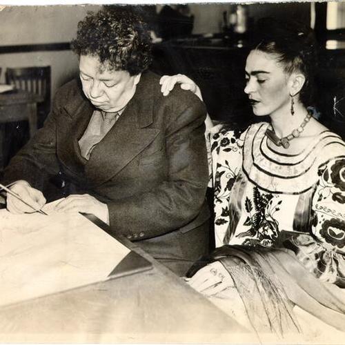 [Artists Diego Rivera and Frida Kahlo]