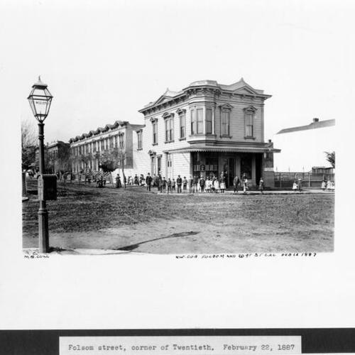 Folsom Street, corner of Twentieth
