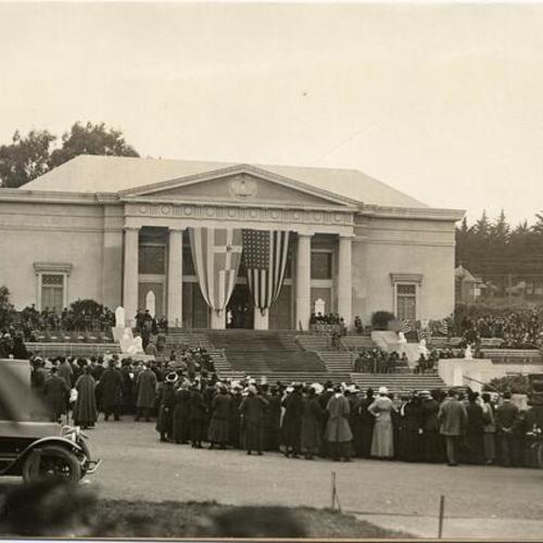 [Dedication of Greek Building at the Panama-Pacific International Exposition]