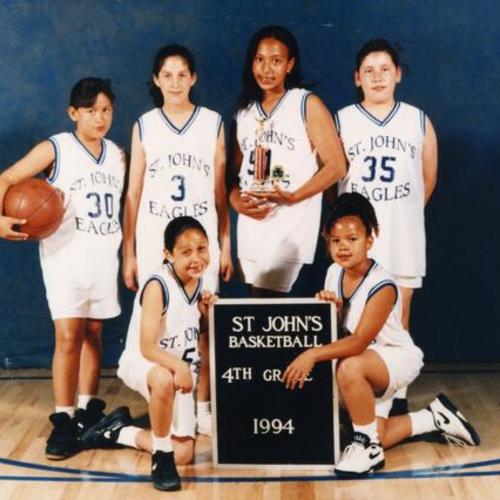 [Saint John's Girls basketball team photo]